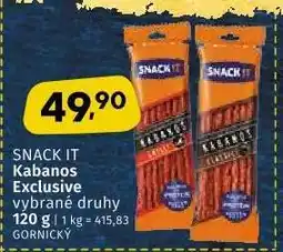 Coop SNACK IT Kabanos exclusive nabídka