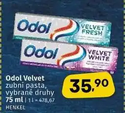 Coop ODOL VELVET nabídka