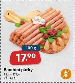 Coop Bambini párky nabídka