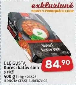 Coop DLE GUSTA Kuřecí katův šleh s rýží nabídka