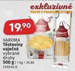 Coop VAROMA TĚSTOVINY VAJEČNÉ nabídka