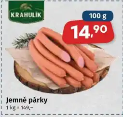 Coop Krahulik Jemné párky nabídka