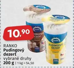 Coop RANKO Pudingový dezert nabídka