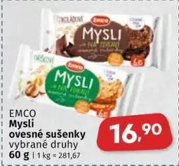 Coop Emco Mysli ovesné sušenky nabídka