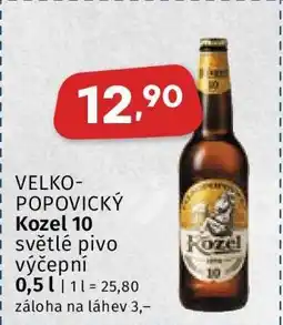 Coop Velkopopovický Kozel 10 nabídka