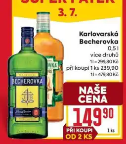 Billa Karlovarská Becherovka nabídka