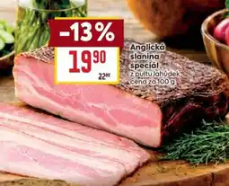 Billa Anglická slanina speciál nabídka