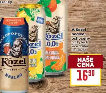 Billa V. Kozel nealko, ochucený nabídka