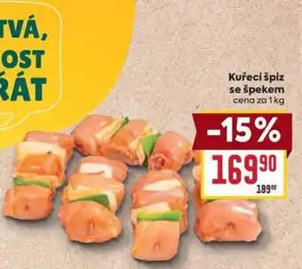 Billa Kuřecí špíz se špekem nabídka