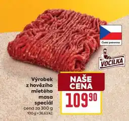 Billa Výrobek z hovězího mletého masa speciál nabídka