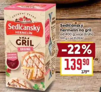 Billa Sedlčanský hermelín na gril nabídka