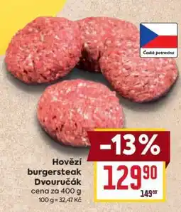 Billa Hovězí burgersteak Dvouručák nabídka