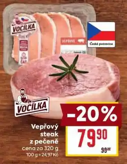 Billa Vepřový steak z pečeně nabídka