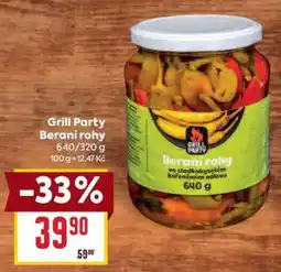 Billa Grill Party Beraní rohy nabídka