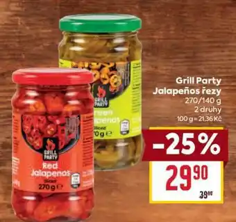 Billa Grill Party Jalapeños řezy nabídka