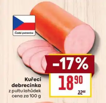 Billa Kuřecí debrecínka nabídka