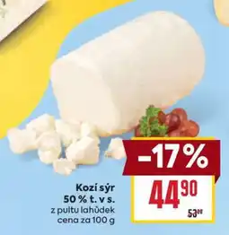 Billa Kozí sýr 50% t. v s nabídka