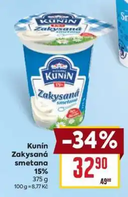 Billa Kunín Zakysaná smetana nabídka