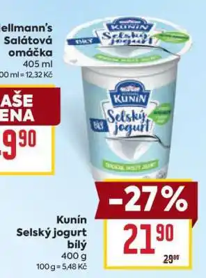 Billa Kunín Selský jogurt bílý nabídka