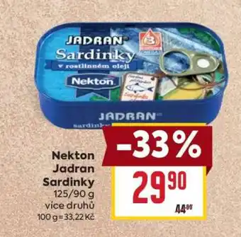 Billa Nekton Jadran Sardinky nabídka
