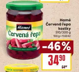 Billa Hamé Červená řepa kostky nabídka