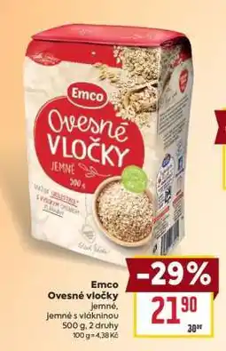 Billa Emco ovesné vločky nabídka