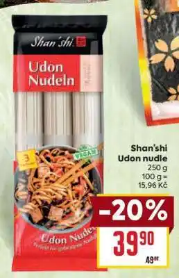 Billa Shan Shi Udon nudle nabídka