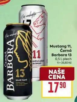 Billa Mustang 11, Černá Barbora 13 nabídka