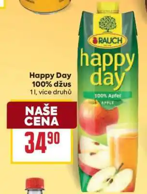 Billa Happy Day 100% džus nabídka