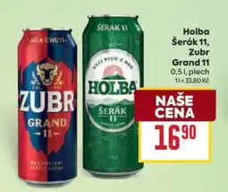 Billa Holba Šerák 11, Zubr Grand 11 nabídka