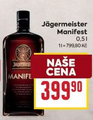 Billa Jägermeister Manifest nabídka