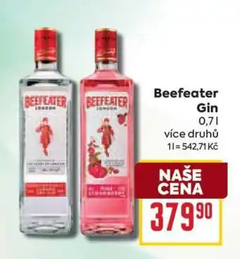 Billa Beefeater Gin nabídka