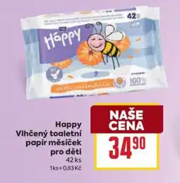 Billa Happy Vlhčený toaletní papír měsíček pro děti nabídka