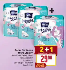 Billa Bella for teens Ultra vložky nabídka
