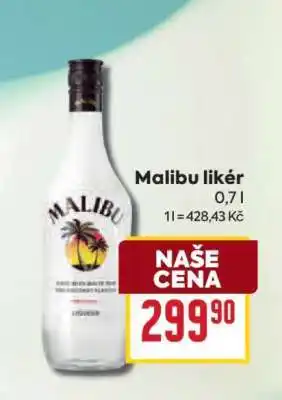 Billa Malibu likér nabídka