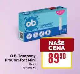 Billa O.B. Tampony ProComfort Mini nabídka