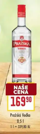 Billa Pražská Vodka nabídka