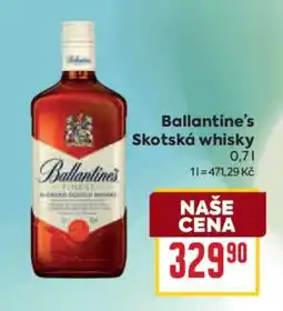 Billa Ballantine’s Skotská whisky nabídka