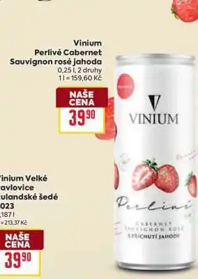 Vinium Perlivé Cabernet Sauvignon rosé jahoda