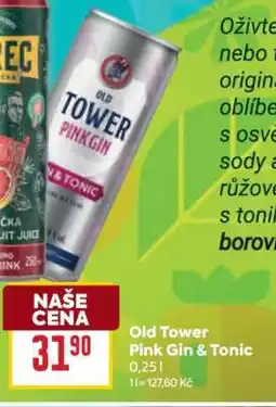 Billa Old Tower Pink Gin & Tonic nabídka
