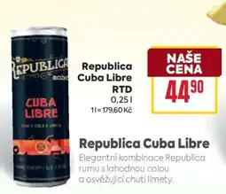 Billa Republica Cuba Libre RTD nabídka