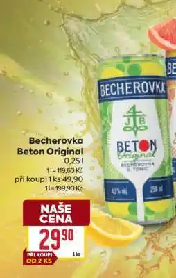 Billa Becherovka Beton Original nabídka