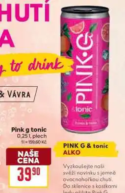 Billa Pink G Tonic nabídka