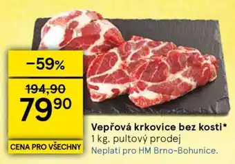 Tesco Vepřová krkovice bez kosti nabídka