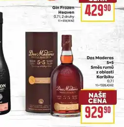 Billa Dos Maderas 5+5 Směs rumů z oblasti Karibiku 0,7l nabídka