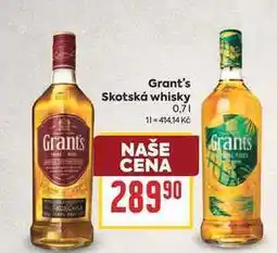 Billa Grant's Skotská whisky nabídka