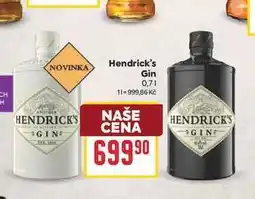 Billa Hendrick's Gin 0,71 nabídka