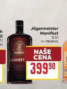 Billa Jägermeister Manifest 0,51 nabídka