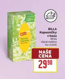 Billa BILLA Kapesničky v boxu 90 ks nabídka