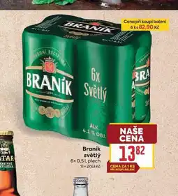 Billa Braník světlý 6x 0,51, plech nabídka